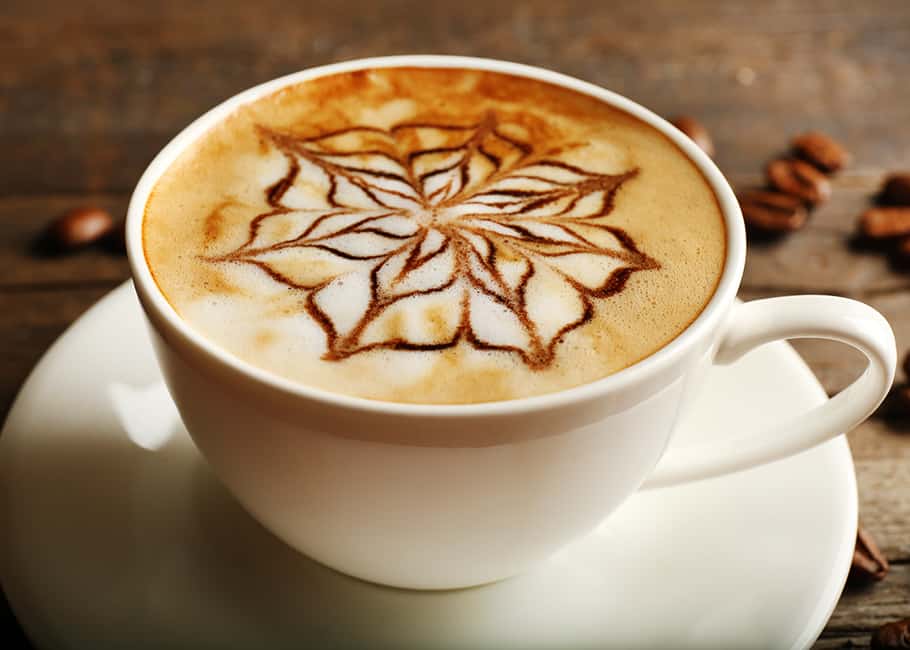 Cappuccino or Latte coffee