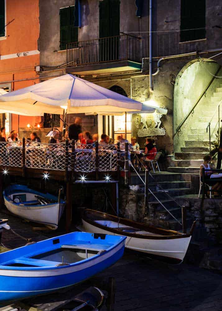 cafe in Riomaggiore Cinque Terre italy