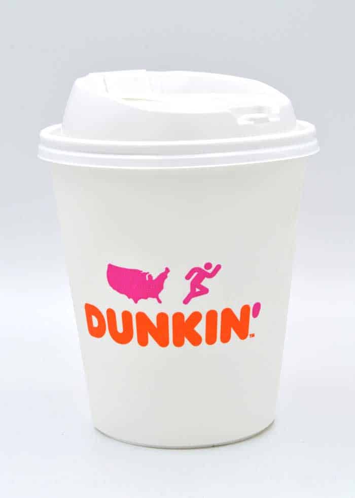 dunkin dounts cup size